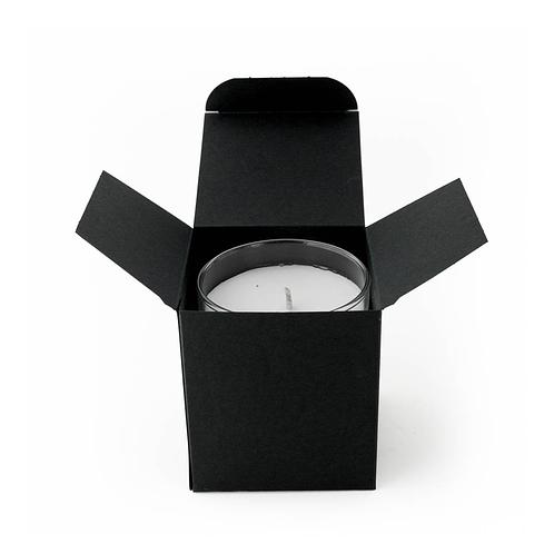 Black Retail Candle Tumbler Box with a Tumbler in the box