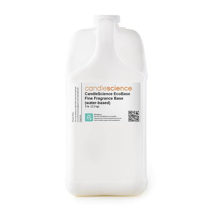 5 lb CandleScience EcoBase™ Fine Fragrance Base (water-based) jug on a white background
