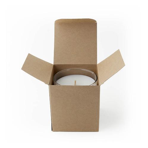Kraft Retail Candle Tumbler Box with a Tumbler in the box