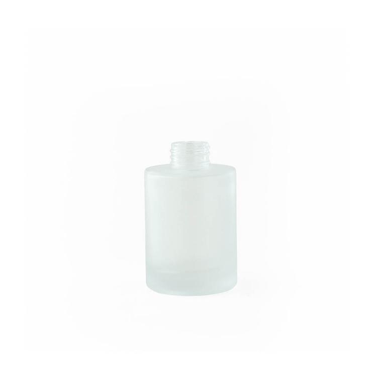 4 oz. Frosted Round Glass Bottle