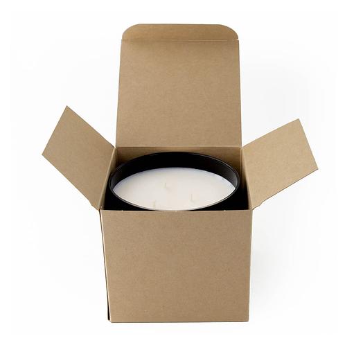 Kraft 3-wick Retail Candle Tumbler Box with a 3-Wick Tumbler in the box