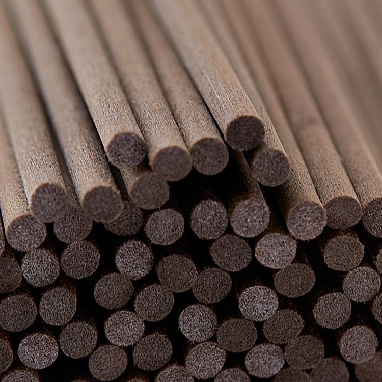 Brown Fiber Diffuser Reeds close up