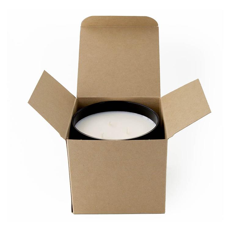 Kraft 3-wick Retail Candle Tumbler Box with a 3-Wick Tumbler in the box