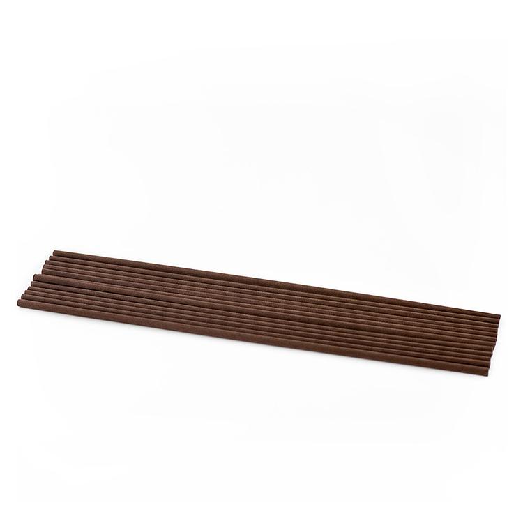 Brown Fiber Diffuser Reeds on a white background