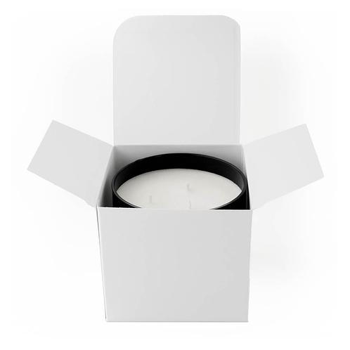 White 3-wick Retail Candle Tumbler Box with a 3-Wick Tumbler in the box