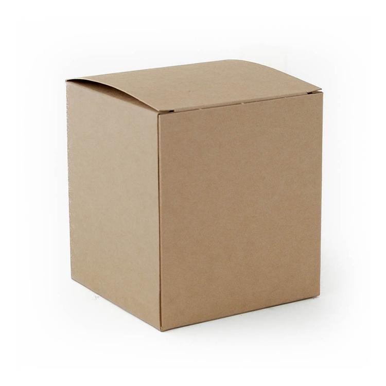 Corner angled image of Kraft Retail Candle Tumbler Box on a white background