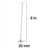 ECO 12 wick dimension 6 inch x 20 mm