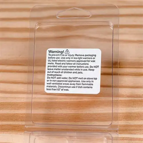 Wax Melt Safety/ Warning Labels x 30mm diameter - Matt Finish, 12 sheet 576  labels