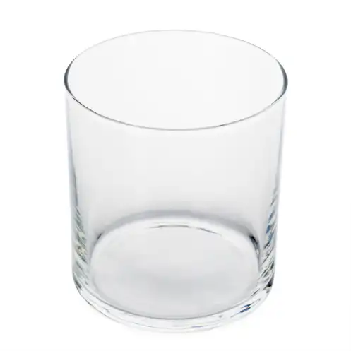 Clear Straight Sided Jar Angle