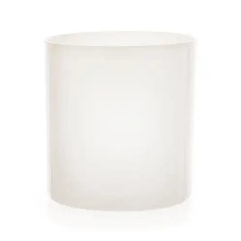 White Straight Sided Tumbler Jar