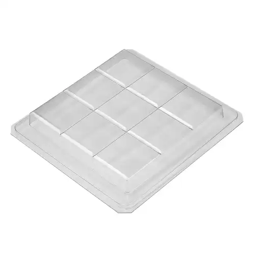9 Bar Square Slab Tray Mold