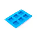 6 Bar Small Square Silicone Soap Mold