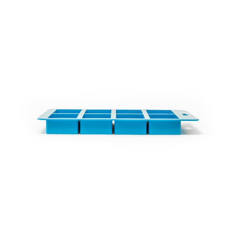 8 Bar Small Rectangle Silicone Soap Mold Side View