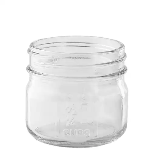 4oz. Mason Jar Top Angle View 
