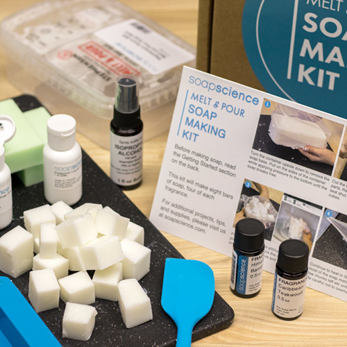 Melt and Pour Soap Making Kit Items