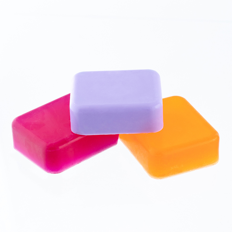 Rounded Rectangle Soaps Made with the 6 Bar Rounded Rectangle Silicone Soap Mold