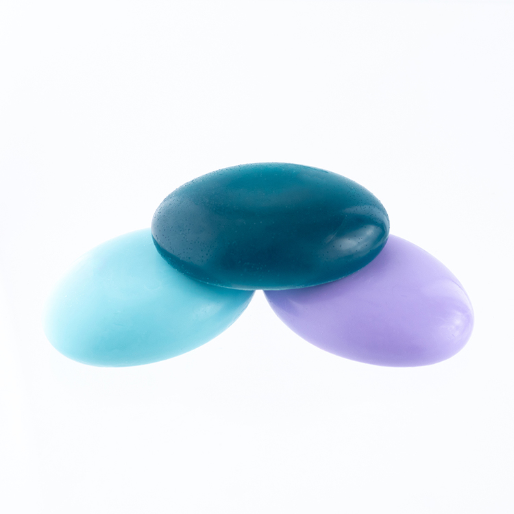 Contoured Oval Soaps made with the 6 Bar Contoured Oval Silicone Soap Mold