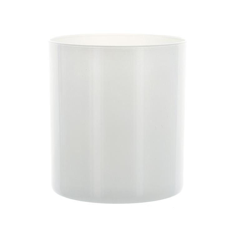 White candle tumbler jar