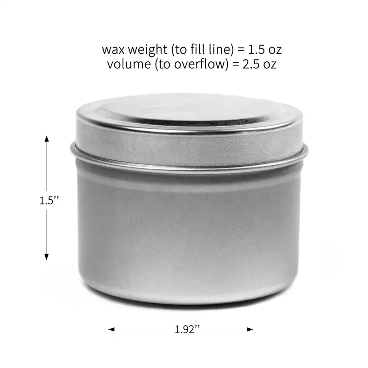 Metal Round Candle Tins with Lids 4 oz, Candle Containers for Candle Making  with Custom Sticker for Lids - 12 Pack 