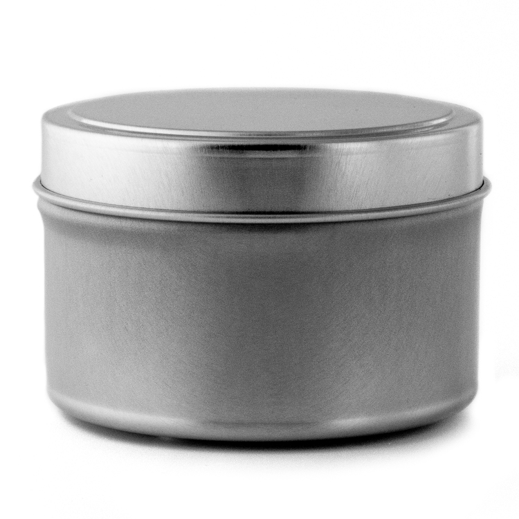 4 oz Candle Tin with Lid Side View