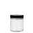 58-400 black plastic lid on top of a glass straight sided jar
