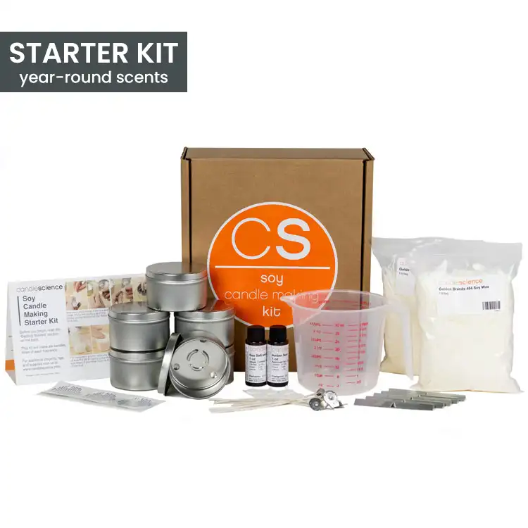 CandleScience Soy Candle Making Starter Kit - Fall and Holiday Scent Edition | DIY Candle Making for Beginners 1 Kit