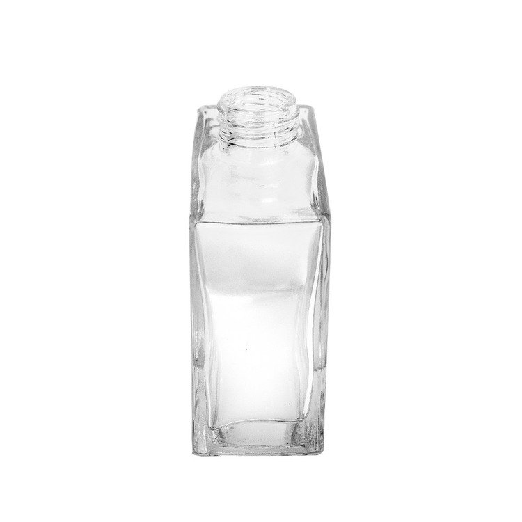 Narrow side of the Square Glass Reed Diffuser Bottle