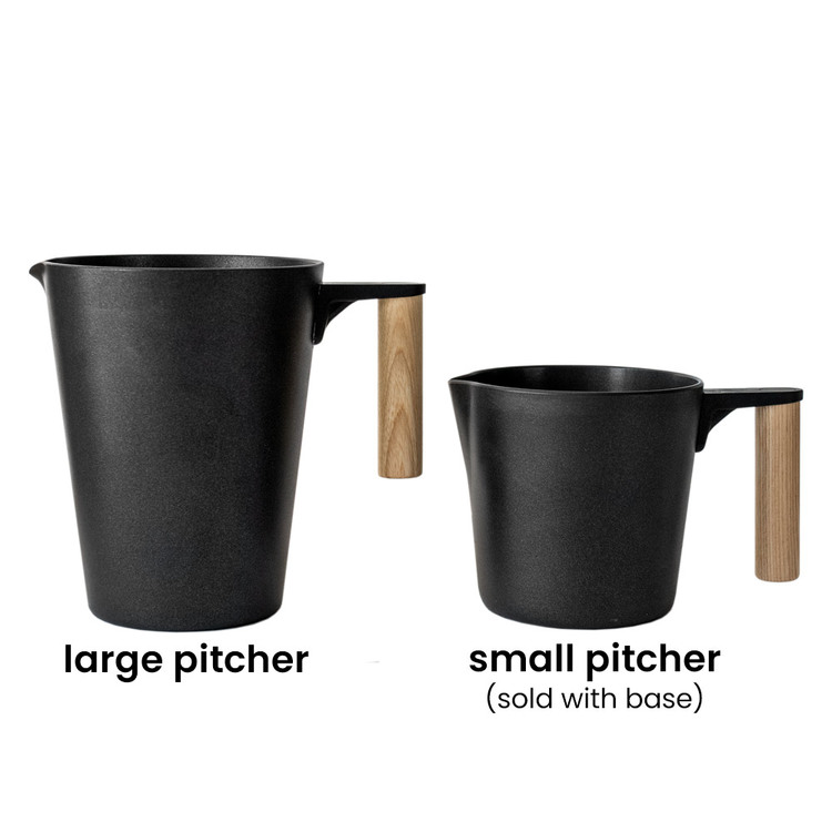 Large Candle Maker Pitcher size comparison to 8oz. Pitcher