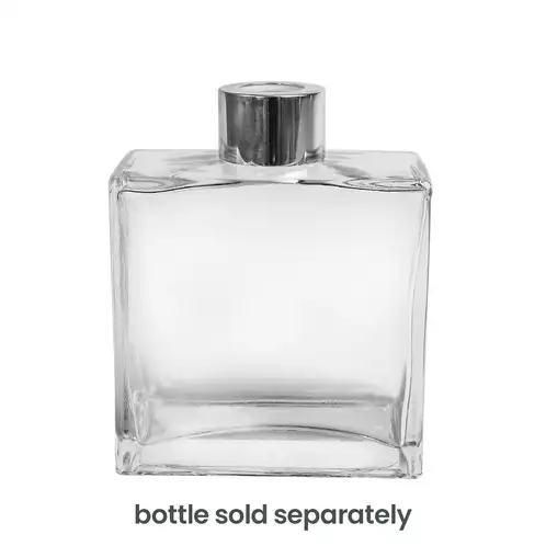 Silver Reed Diffuser Bottle Collar on Glass Diffuser Bottle