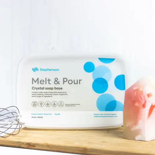 2 lb. tray of Stephenson HCVS Melt and Pour Soap Base
