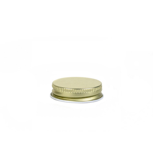 #38 Gold Threaded Lid Top View