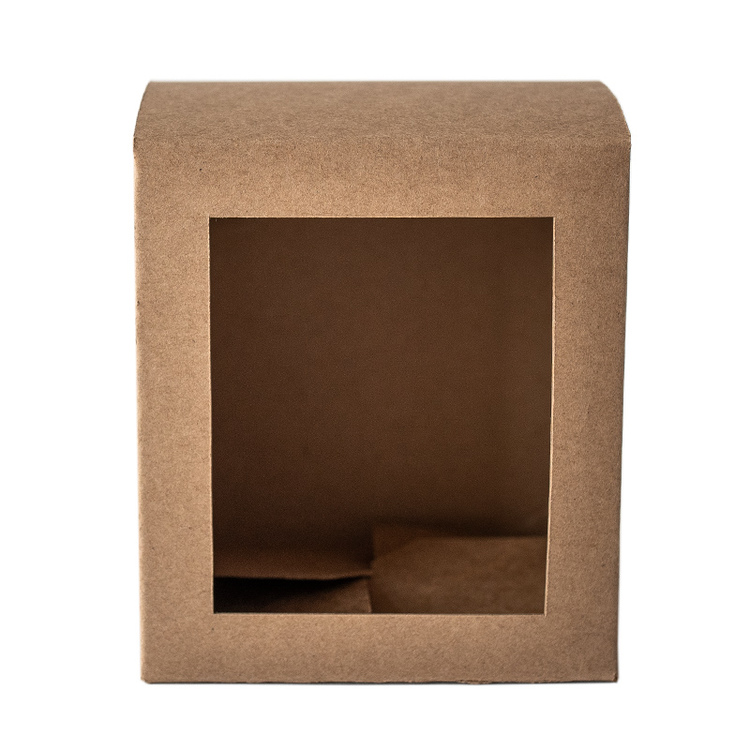  Kraft Straight Sided Tumbler Box with Front Open
