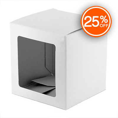 White Straight Sided Tumbler Box (Discontinued Version)