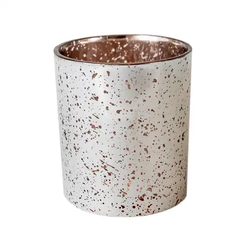 Popular candle container silver mercury tumbler jar