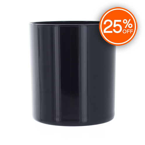 Black Straight Sided Tumbler Jar Import