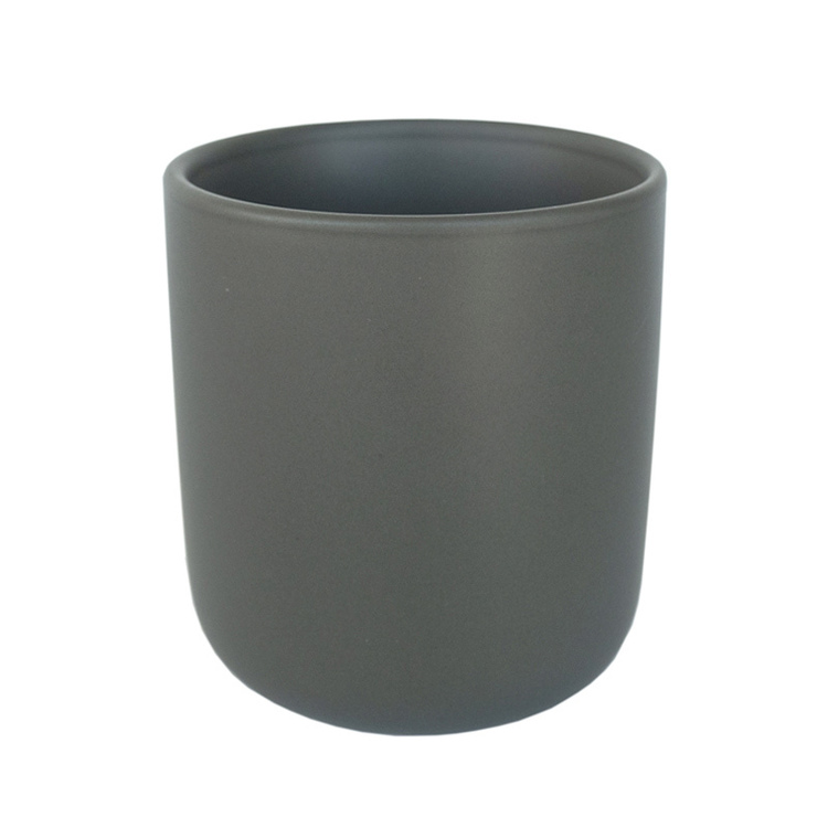 Charcoal Color Nordic Ceramic Tumbler Container