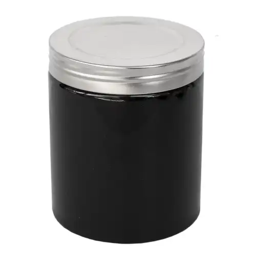 Farmhouse Ceramic Jar with White Faux Thread Lid