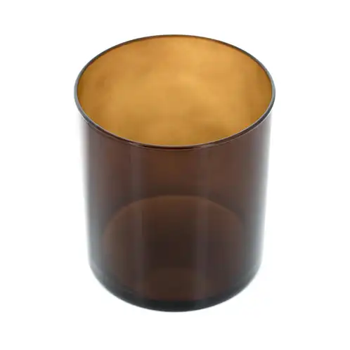 Amber Straight Sided Tumbler Jar top view