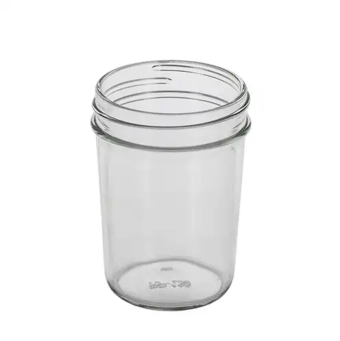 Top view of the threading on the jelly jar
