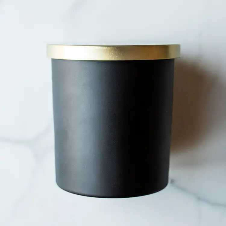 CandleScience Black Candle Tins 4 oz. | Seamless Black Candle Tins 120 PC Case