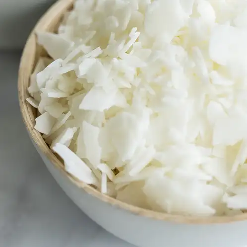 A bowl of 444 Soy Wax Flakes