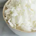 A bowl of 444 Soy Wax Flakes