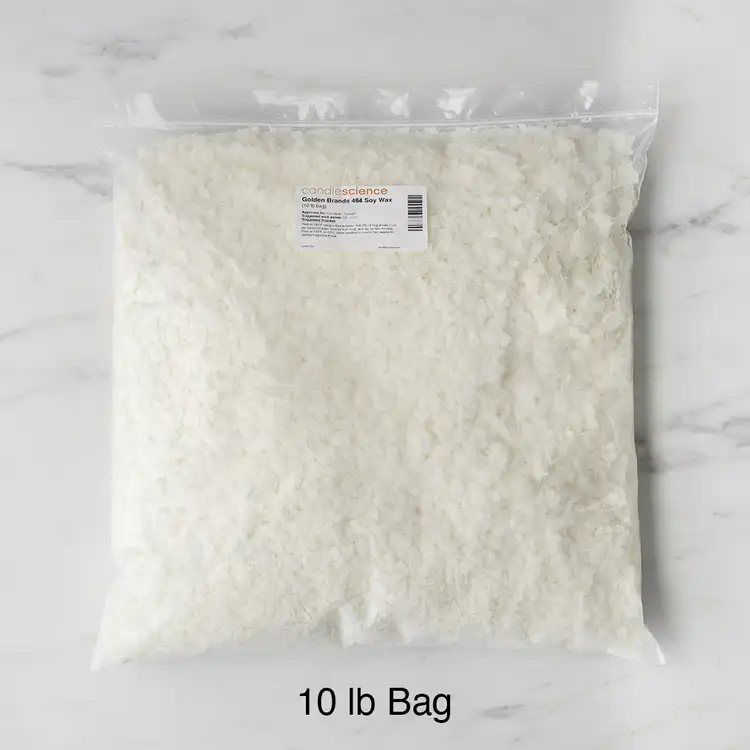A 10 lb bag of Golden Wax 464 Soy Wax