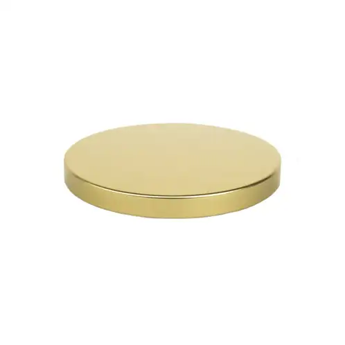 Gold metal flat lid