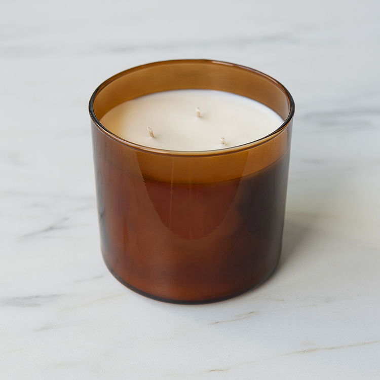 Amber 3-Wick Tumbler Jar Candle