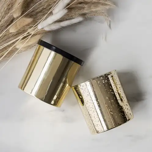 Gold and Gold Mercury Tumbler Jars