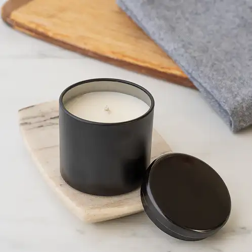 Mini Black Infinity Tin with Candle