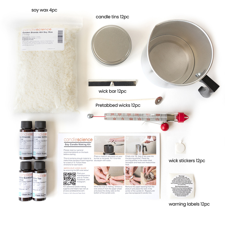 Pro Soy Candle Making Kit Items