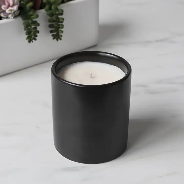 Black Modern Ceramic Tumbler Candle