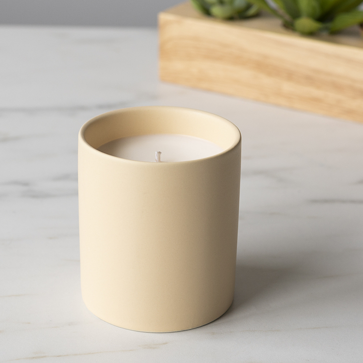 Buttercream Modern Ceramic Tumbler Candle